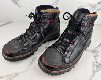 Nike ACG Hiking Trail Mens Boots Black Leather 980608 Y2K  display picture 2