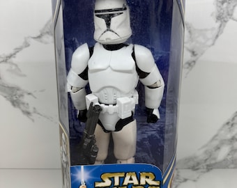 Star Wars Attack of the Clones Clone Trooper 12 zoll Actionfigur - 2002 Vintage New in Box