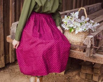 PRAIRIE SKIRT, Handmade Prairie Dress, Custom Skirt