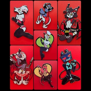 Hazbin Pinup Hard Enamel Pins Hazbin Hotel