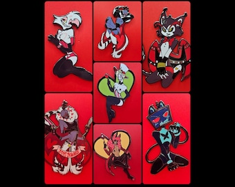 Hazbin Pinup Hard Enamel Pins Hazbin Hotel
