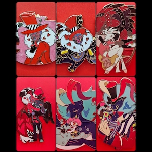 Pines de esmalte duro sobrantes de Hazbin