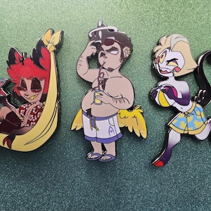 Hot as Hell DEEL 2 Harde emaille pinnen Hazbin Hotel