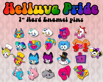 UNOFFICIAL FANMERCH Helluva Pride 1 Inch Hard Enamel Pin Collection *PREORDER*