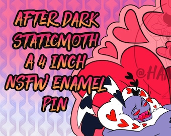 After Dark StaticMoth harde emaille pin *PREORDER*