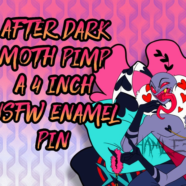 After Dark Moth Pimp Hard Enamel Pin *PREORDER*