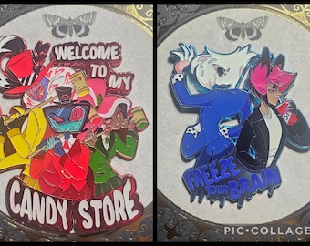 Hazbin Hotel encontra Heathers: Pins de esmalte de Hazbin Hotel