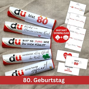Download Duplo banderoles 80th birthday woman man, 27 You are sayings as a funny, creative gift, girlfriend colleague colleague