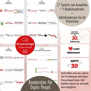Download Duplo wrappers for a 30th birthday, woman/man, 27 "You are" sayings as a funny, creative gift, girlfriend/girlfriend/colleague image 2