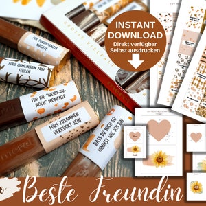 Download Merci banderoles for the BEST FRIEND, Merci gift box, packaging, 32 sayings, thank you gift for the BFF