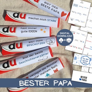 Download Duplo banderoles, VOCÊ É o melhor PAI do mundo, 27 ditos, presente Natal, Dia dos Pais, aniversário, Páscoa, papai, vovô