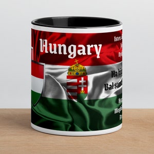 Hungary flag mug | Magyarország coffee cup | Hungary mug  I Gift for Hungarian friend | Birthday gift idea | Holiday gift mug | Gift mug
