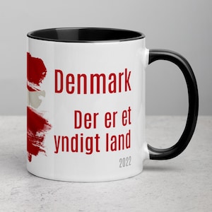 Danish Heritage Ceramic Mug | Denmark Flag, Patriotic Gift