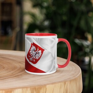 Caneca da República da Polônia, caneca de café em cores polonesas, presente para amigo polonês, caneca patriótica da Polônia, Warszawa Polônia, xícara de café da Polônia