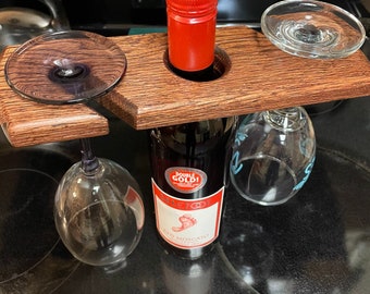 Oak wine caddy’s