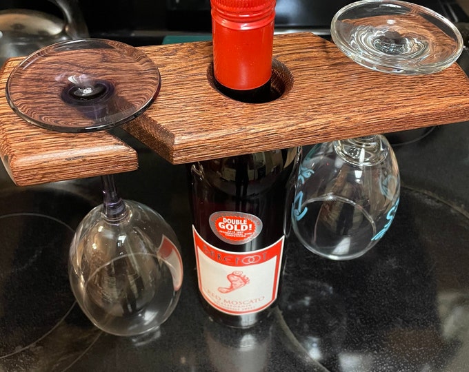 Oak wine caddy’s