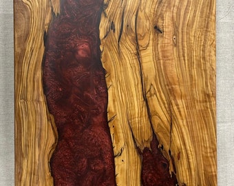 Olivewood with Custom Red Resin