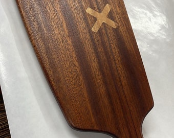 Sapele Charcuterie with Maple Inlay