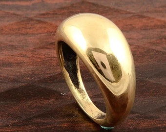 14k Gold Dome Ring, Gold Dome Ring, Chunky Ring, Statement Ring, Dainty Dome Ring, Minimalist jewelry, Wide Dome Ring, Women Ring