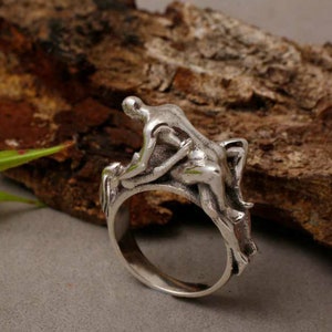 Missionary Nude Couple Position Ring Handmade Ring Love - Etsy