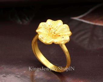 【Flower motif Ring】美品 18k×925 刻印 フラワーリング SLV925 quilt ring ～ｷﾙﾄﾘﾝｸﾞ | flower／フラワー公式通販