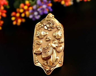 Bague empoisonnée en laiton, compartiment secret, bijoux bohèmes gothiques