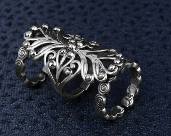 Zilveren artritisspalkring, ondersteuning laterale afwijking, EDS-ring, hamervingerspalk, corsages misvormingsbrace, triggervingerspalk
