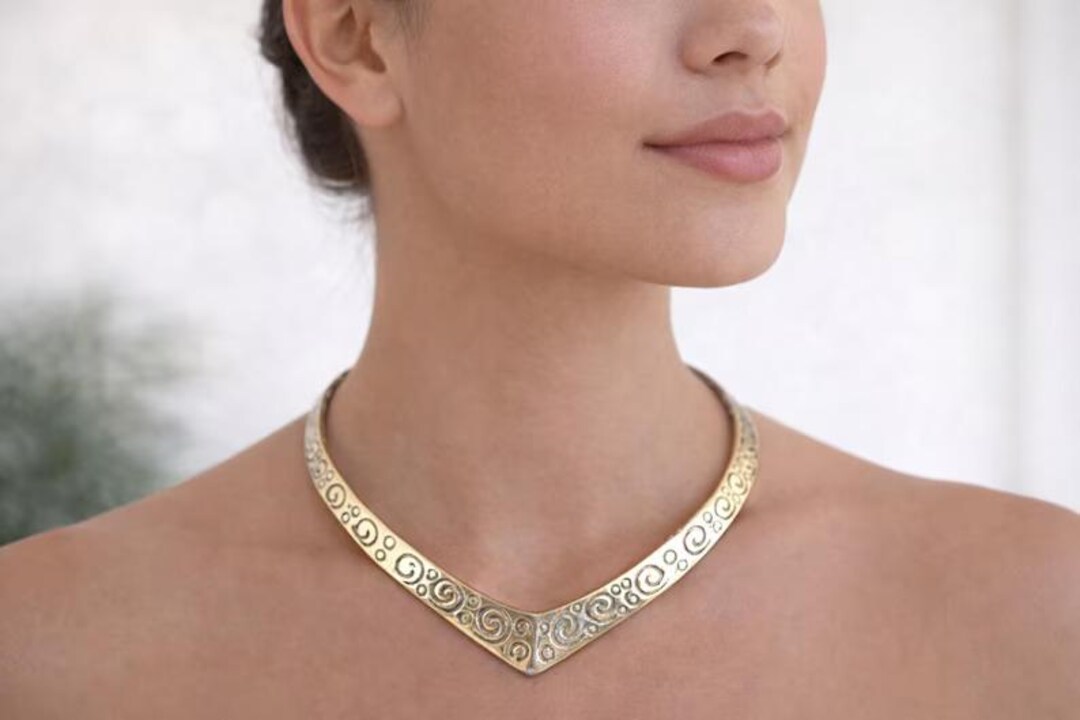 Neck Torque Celtic Torque Necklace, Viking Neck Collar, Spiral Nordic Choker ...