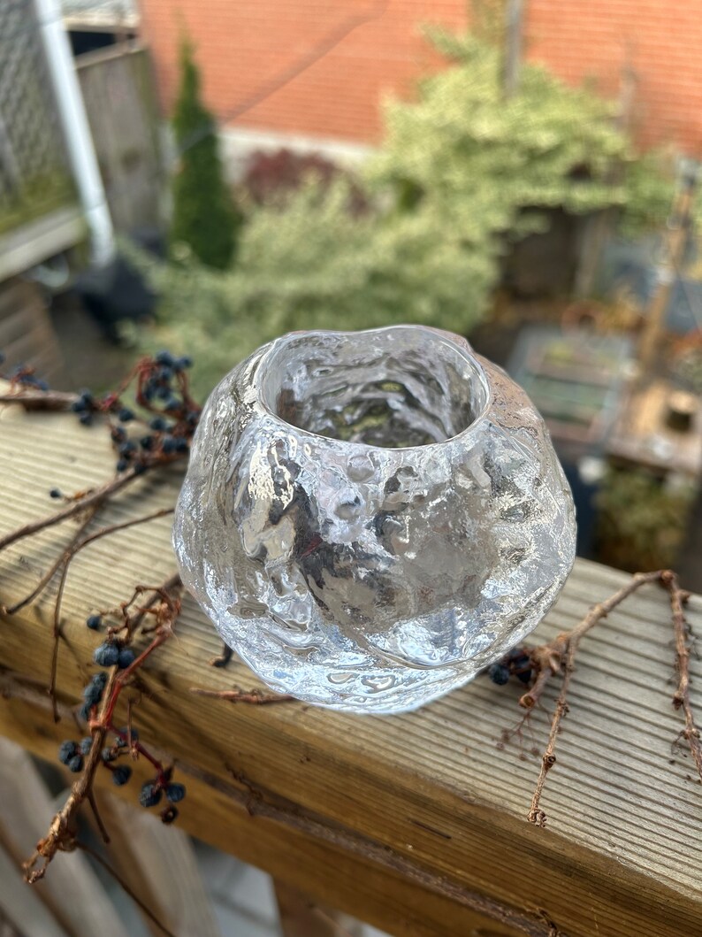 Kosta Boda Snowball Candle Tea Light Holder Vintage Etsy