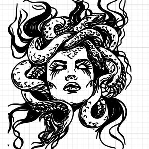 LARGE Medusa Wall Car Fridge Mirror Vinyl Decal