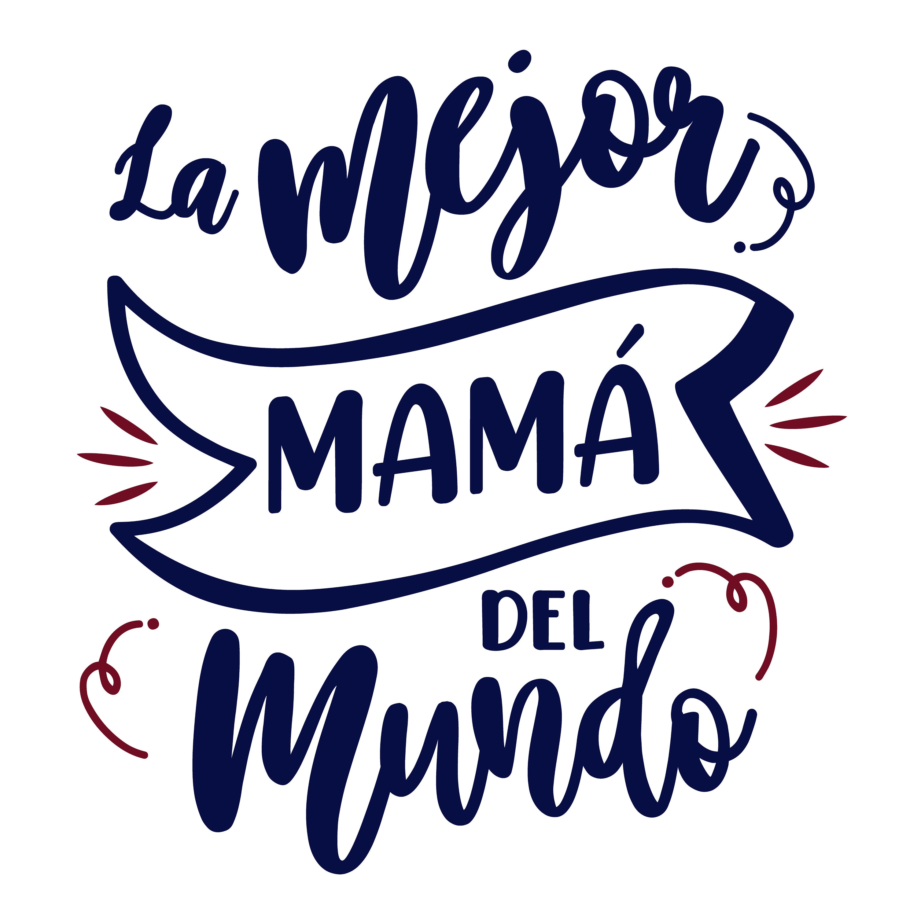 La mejor mamá del mundo. SVG archivo listo para cortar con Shilouette