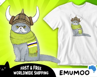 Canberra Raiders Cat NRL Rugby Football Fan Up The Milk Camiseta unisex