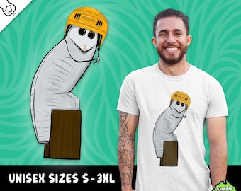 Canberra Owl Estatua Stack Hat Retro 80's 90's Camiseta unisex divertida