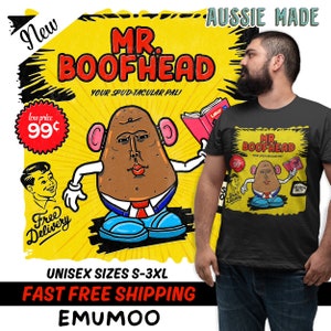 Mr Boofhead Potato Spud Dutton Vintage Unisex T-shirt image 1