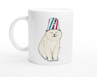 Goodbois Concrete Cat Canberra Ice Cream Cup Kitty Coffee Mug