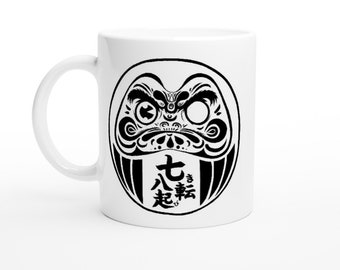 Daruma Japanese Doll Bodhidharma Original Artwork Mug