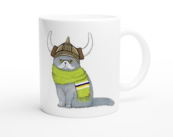 Canberra Raiders Cat NRL Rugby Football Fan Up The Taza de café con leche