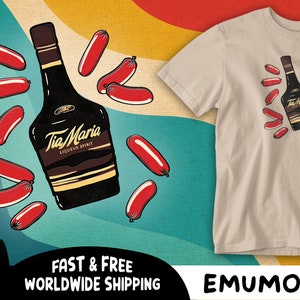 Kath & Kim Tia Maria und Footy Franks Unisex T-Shirt im Retro-Stil