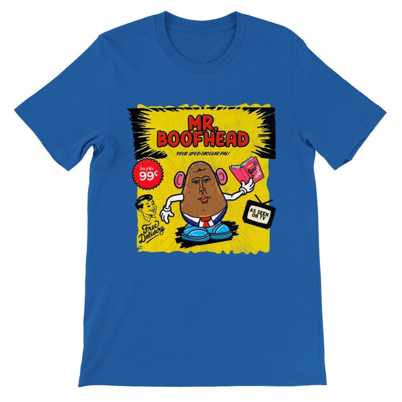 Mr Boofhead Potato Spud Dutton Vintage Unisex T-shirt image 7