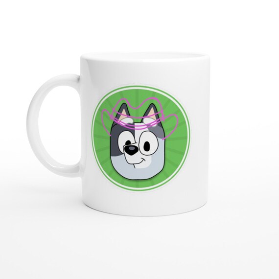 Bluey Muffin Cowboy Hat Faceytalk Mug Etsy UK