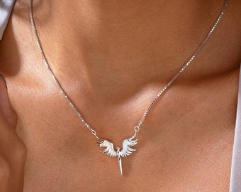 Schutzengel-Flügel-Halskette: Beschützer Schmuck