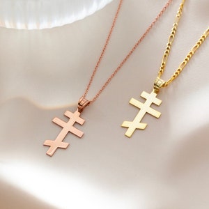 Orthodox Crucifix Necklace, Orthodox Christian  Pendant, Orthodox Christian Crucifix, Dainty Orthodox Cross