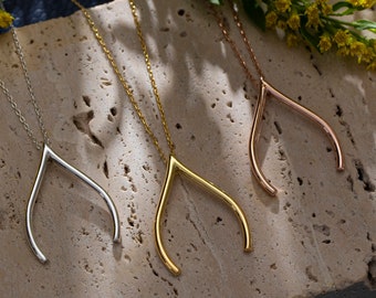 Wishbone Necklace Gold, Hold Wedding Ring Keeper, Good Luck Pendant, Dainty Jewelry, Mother's Day Gift For Doctor Nurse