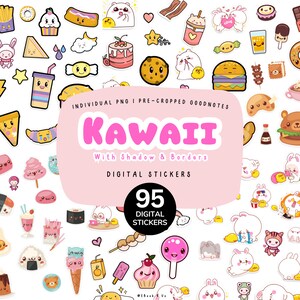 Digital Sticker Goodnotes, Goodnotes Sticker, Kawaii Digital Stickers, Cute Sticker for Goodnotes Notebook & Planner, Stickerbook Goodnotes