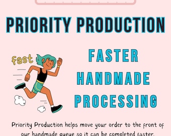 Complemento de crochet de producción prioritaria. Procesamiento artesanal más rápido. Opción de pedido urgente (compra con otro producto).