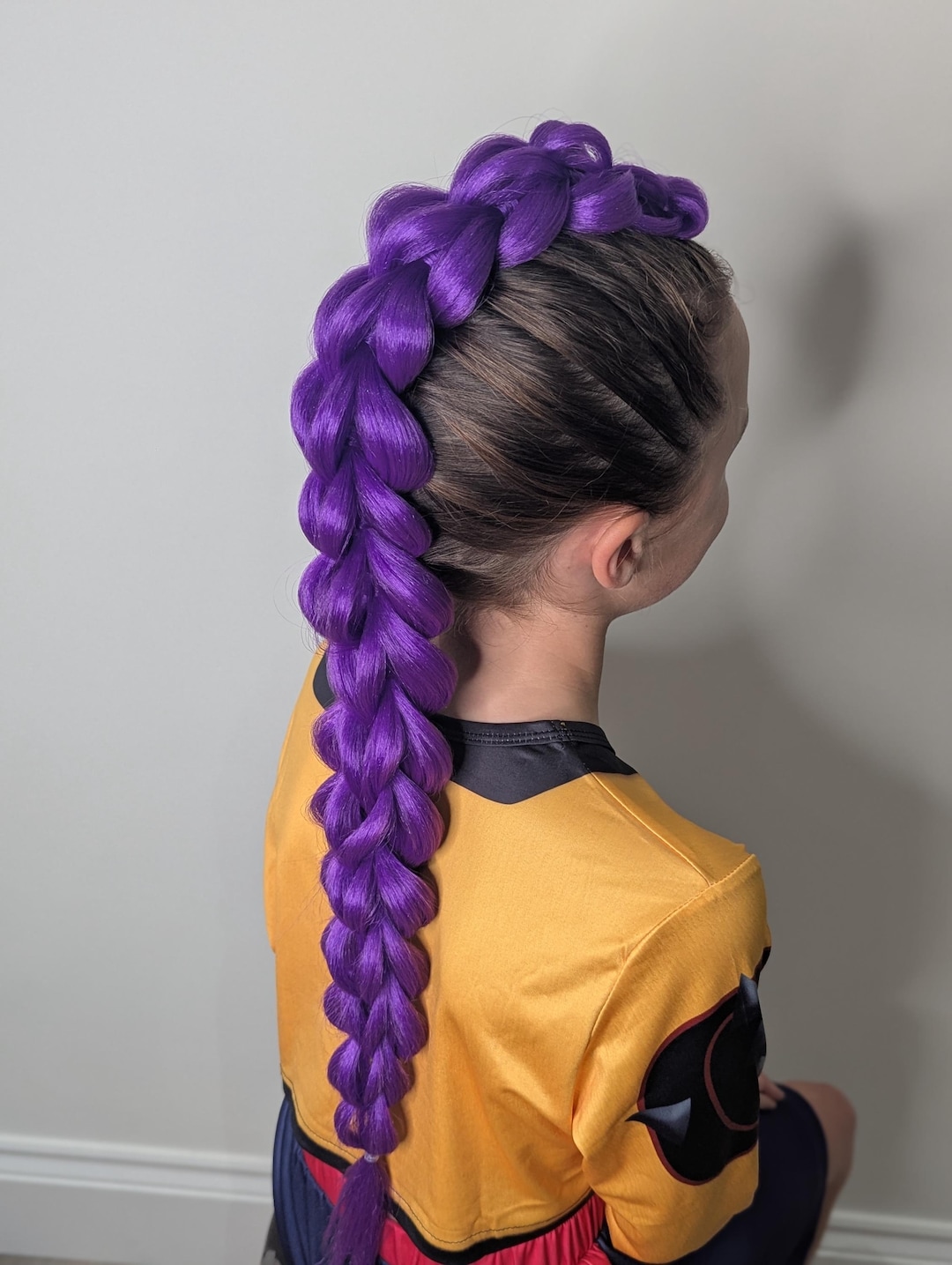 Synthetic Clip in Hair Accessory 3D Braids Extensions Rumi Kpop - Etsy