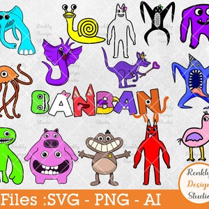 Garten of Banban PNG Bundle Jumbo Josh Roblox Characters Downloadable  Images for Sublimation Printing Poster Making Crafting and More 