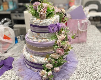 Deluxe 3-Tier Diaper Cake