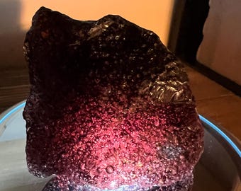 Forte Veritas Purple Andara crystal 72 grams - Mount Shasta vortex charged Andara - andara with bubbles