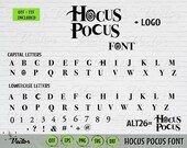 Hocus Pocus Font TTF, Hocus Pocus svg, Hocus Pocus font, Hocus Pocus font cricut, Hocus Pocus font silhouette, Monogram